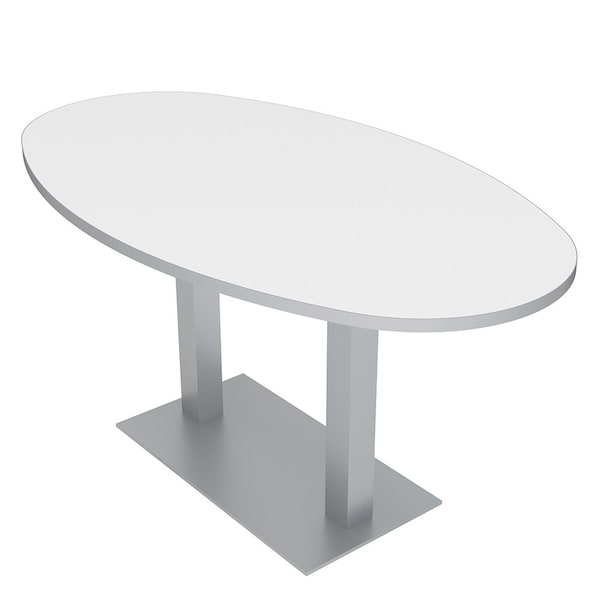 33.5 in W, 69.5 in L, 29 in H, Engineered Wood Top, White